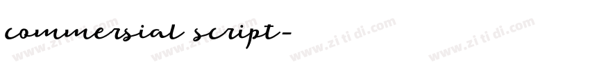 commersial script字体转换